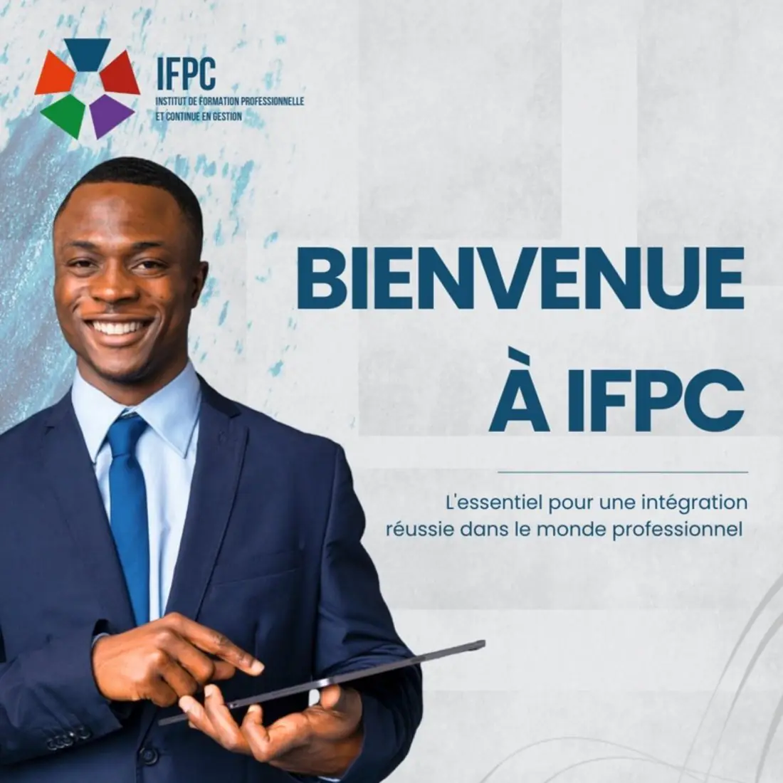 Visuel de bienvenue réalisé pour IFPC Afrique