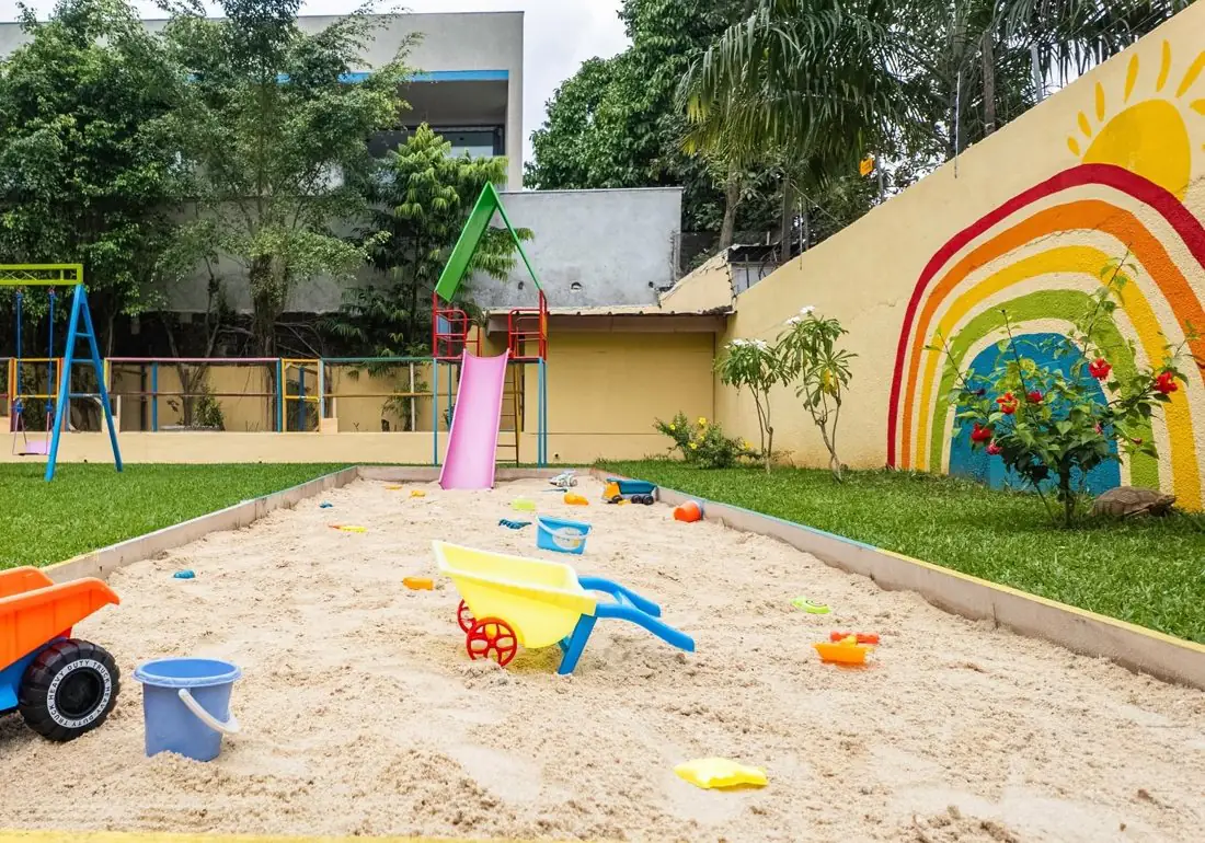 Aire de jeux de la crèche Ma Maison Câline